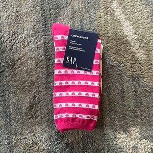 NWT Gap Three-Pack Heart Crew Socks
